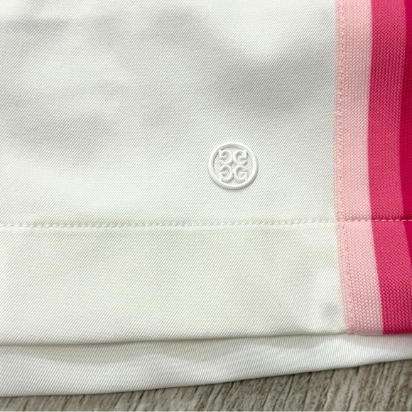 G/FORE TUX LADIES GOLF PERFORMANCE SKORT Skirt  Ombre Pink Stripe SNOW Size 2 - Picture 7 of 10
